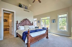 5 bedrooms, iron/ironing board, travel cot, WiFi