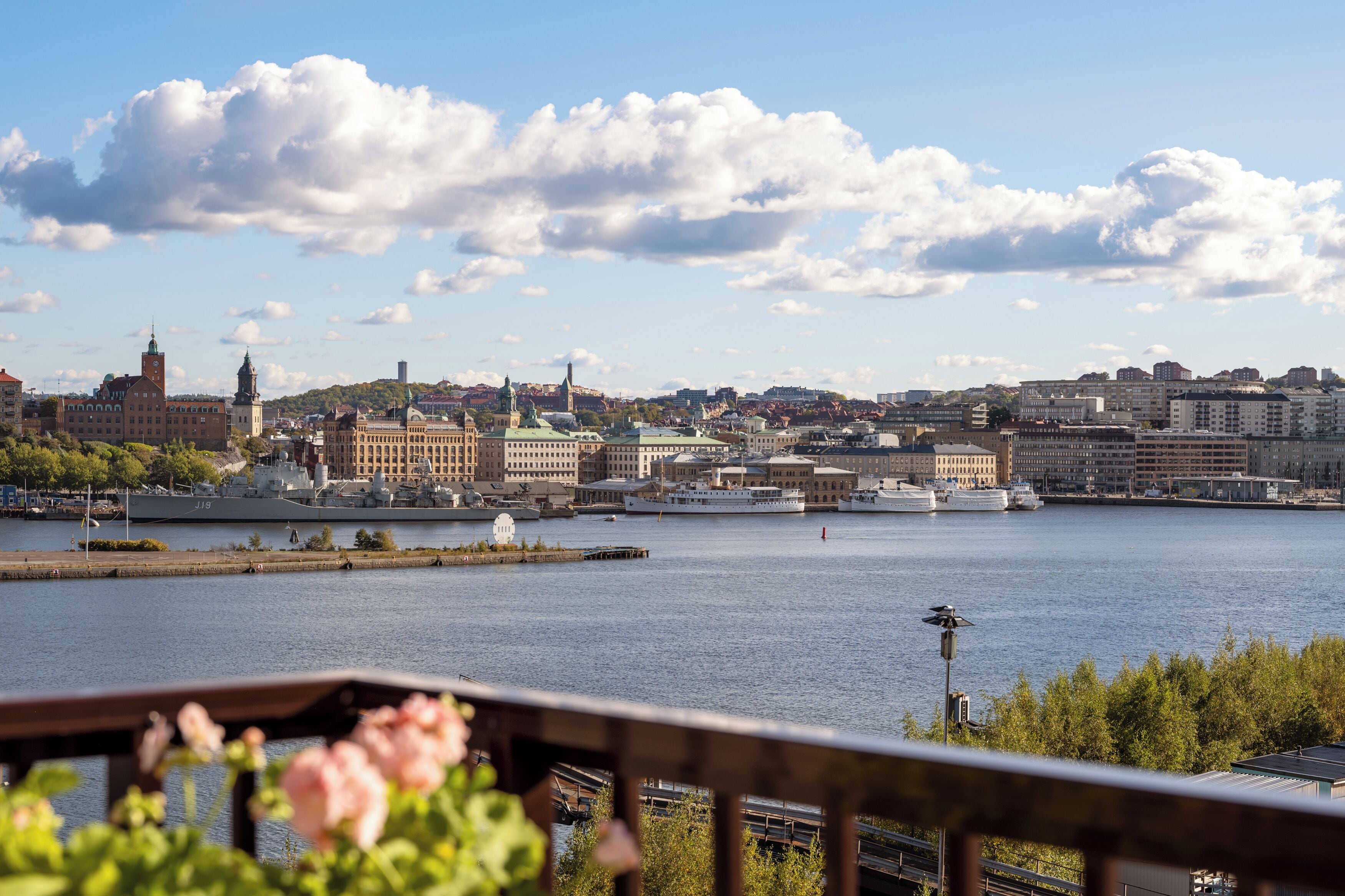 Byutsikt fra overnattingsstedet