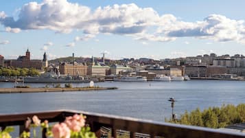 Byutsikt fra overnattingsstedet