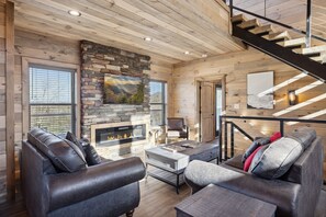 Smart-tv en een open haard