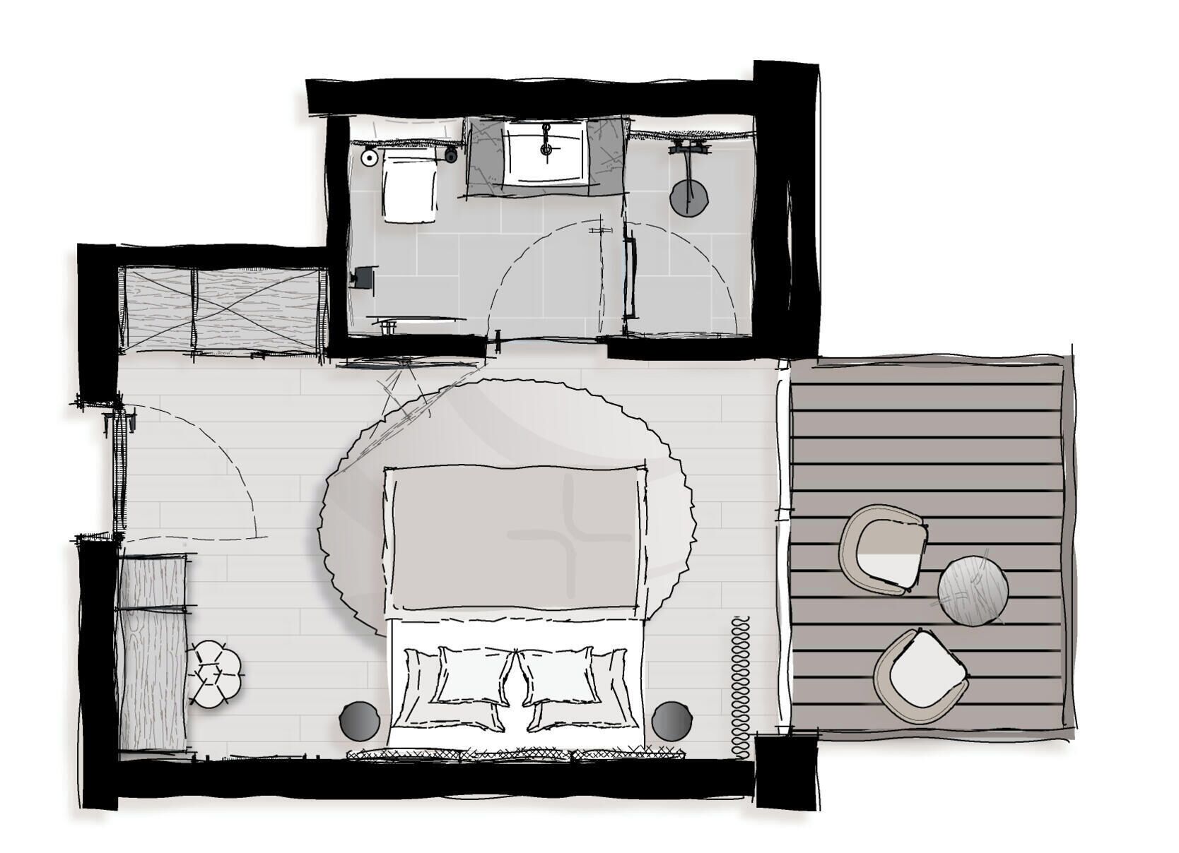 مخطط تصميم الطابق