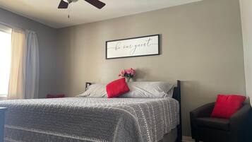 1 chambre, fer et planche Ă repasser, Wi-Fi, draps fournis