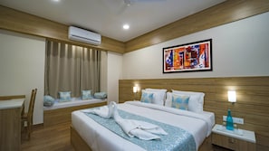 Executive Queen Room | Premium bedding, desk, laptop workspace, soundproofing - Crimson Park Residency & Spa (Udaipur)