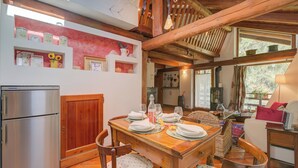Standard Apartment, 1 Bedroom, Balcony, Mountainside (Romito Lodge Apartment Mountain) | Dining room - Romito Lodge Apartment Mountain Retreat (Cesana Torinese)