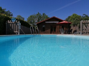 Outdoor pool - Chalet with private pool overlooking meadow and woodland  (Vaunac)