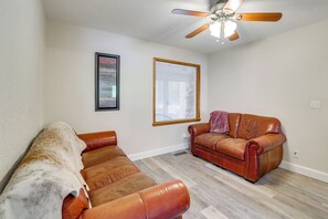 House (3 Bedrooms) | Interior - Private Boat Dock: Family-friendly Grove Getaway (Grove)