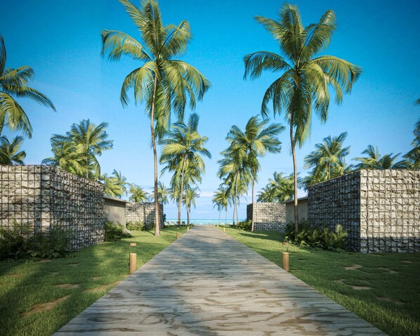 Beach/ocean view - Bangalôs Luzes do Patacho (Porto de Pedras)