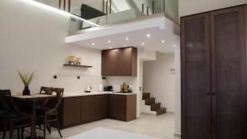 Departamento Deluxe | Cocina privada | Tetera eléctrica