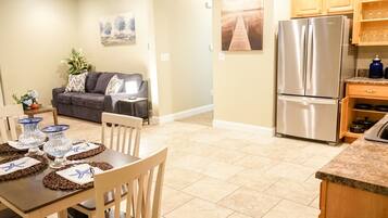 Fridge, oven, stovetop, toaster