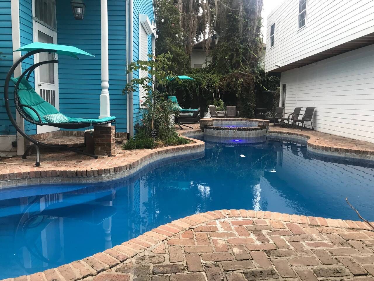 A heated pool