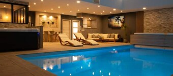 Gîte O² / Villa 100% privative labélisé 5 étoiles ( piscine int., spa, sauna.. )