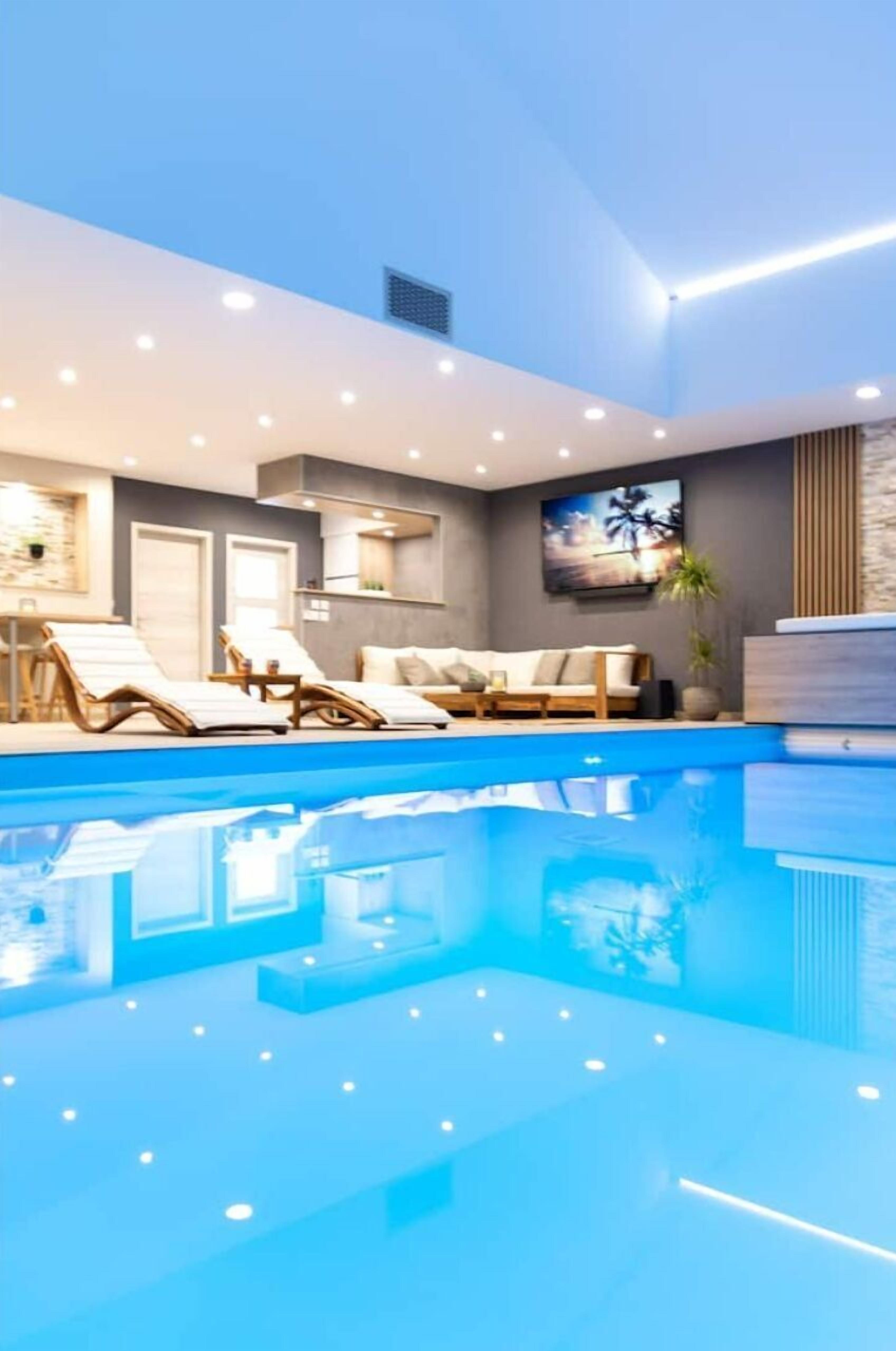 Indoor pool, a heated pool