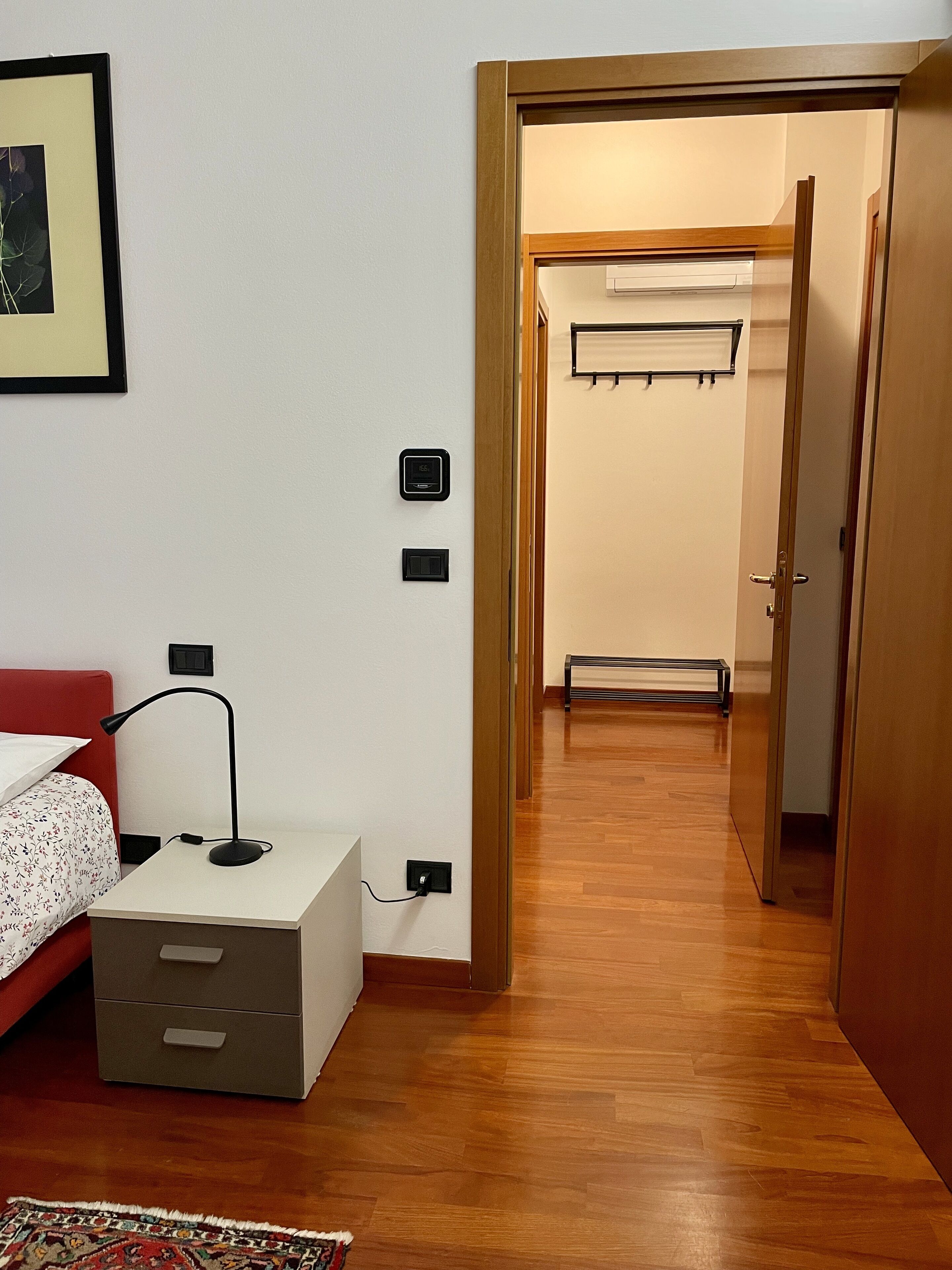 1 bedroom, desk, iron/ironing board, travel crib