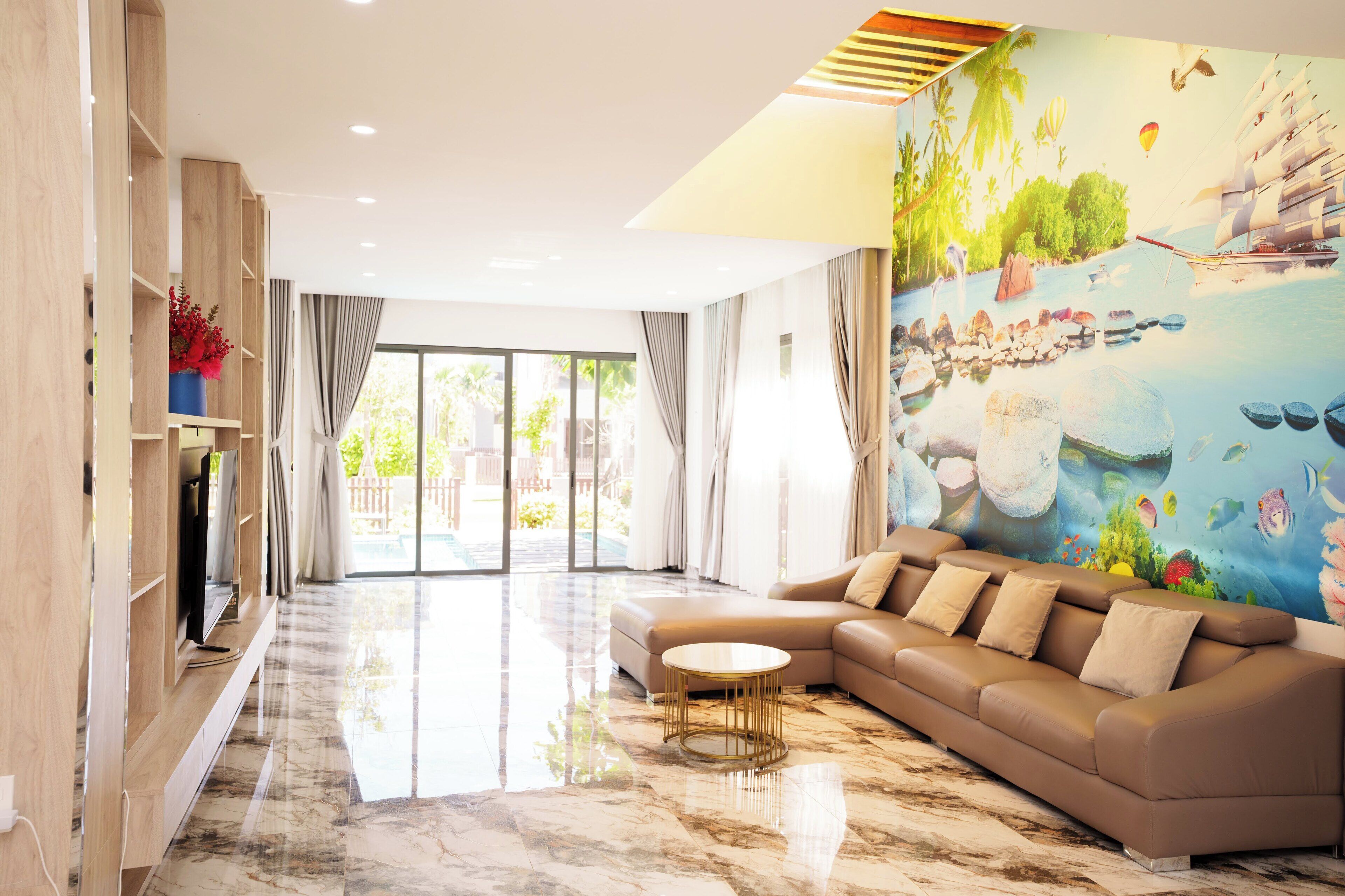 奢华别墅 (Tokyo Villa Beach) | 起居区