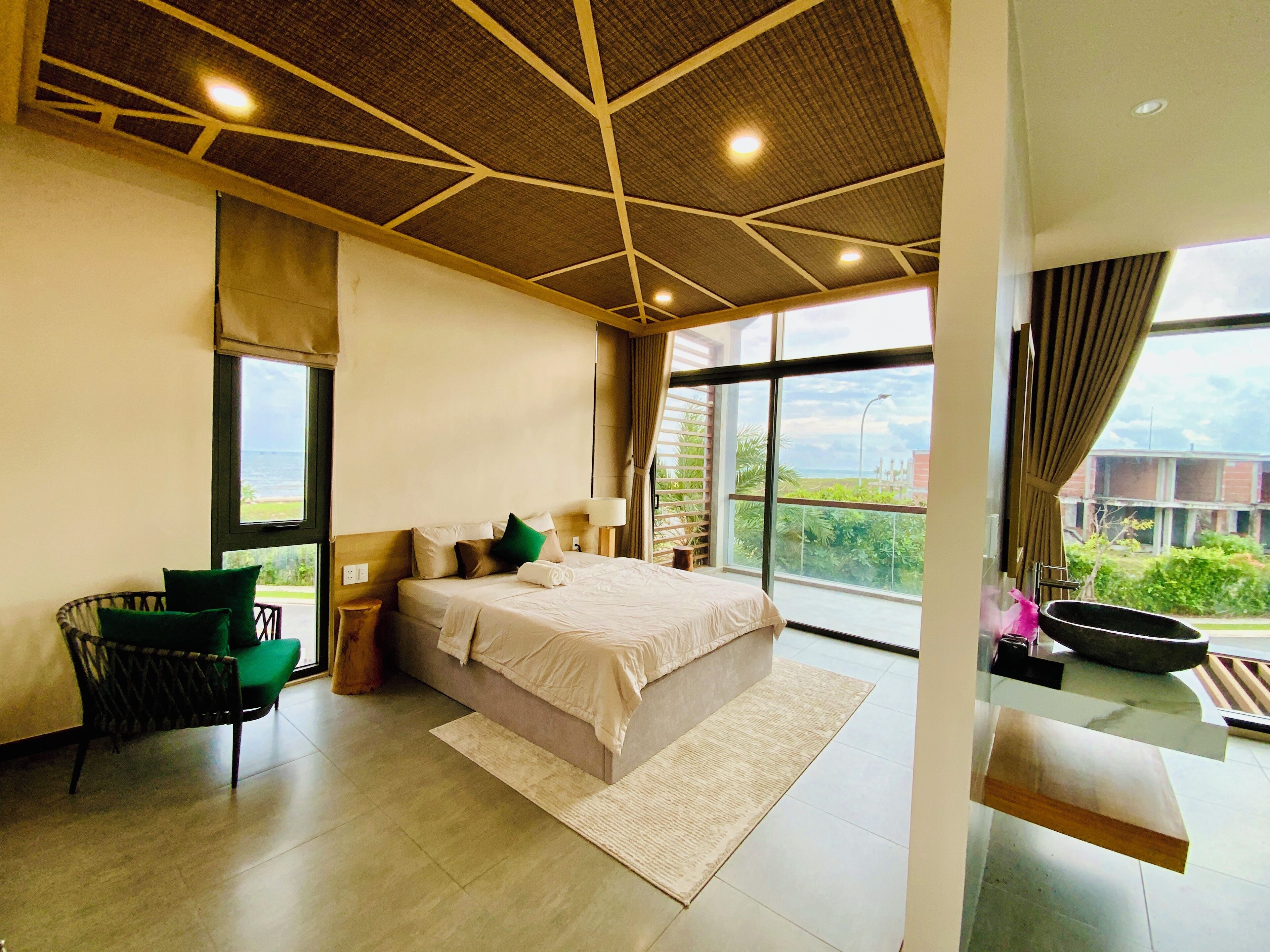 Executive Villa, 3 Bedrooms, Beach View | Premium bedding, minibar, individually decorated, individually furnished