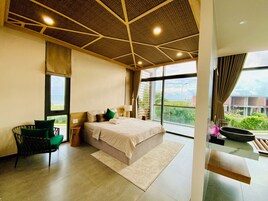 Executive Villa, 3 Bedrooms, Beach View | Premium bedding, minibar, individually decorated, individually furnished