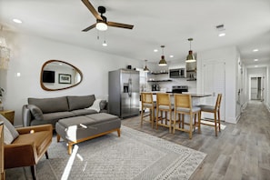 50-inch Smart TV with digital channels, streaming services - Magnolia Suites BSL (Bay St Louis)
