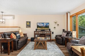 智能电视、壁炉、书