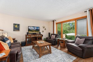 智能电视、壁炉、书