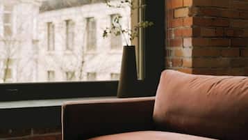 43-inch flat-screen TV with digital channels, streaming services