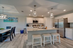 Fridge, microwave, dishwasher, coffee/tea maker - South Gulf Cove Port Charlotte Retreat: Gas Grill (Port Charlotte)
