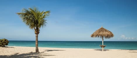 Sun-loungers, beach towels