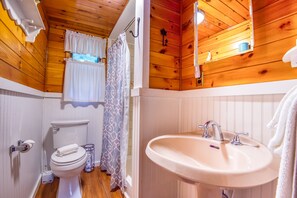 Eco-friendly toiletries, hair dryer, towels