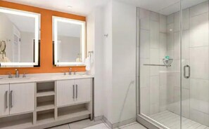 Soap, shampoo, toilet paper