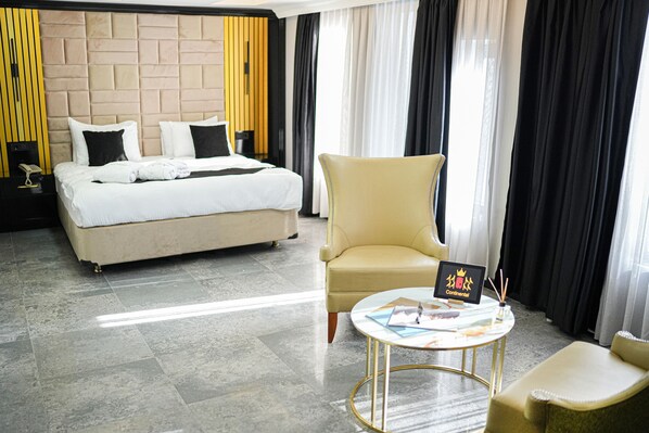 Premium bedding, minibar, in-room safe, soundproofing