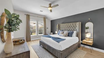 4 bedrooms, iron/ironing board, free WiFi, bed sheets