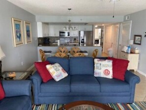 TV, DVD player, books