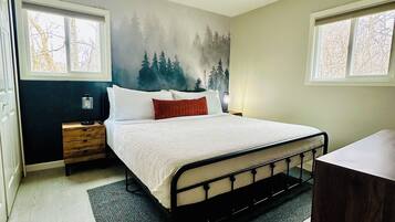 2 bedrooms, iron/ironing board, travel crib, free WiFi