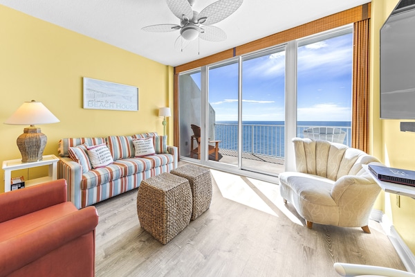 Take in sunset views after a day relaxing on the sugar sand beach or by the pool