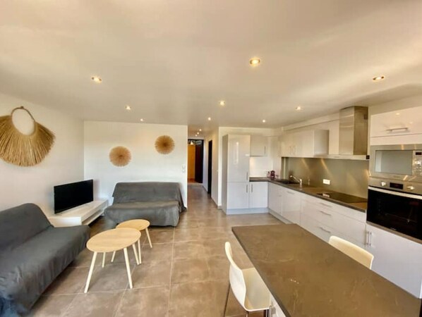 Living area - Marinesappartement: La Marina Tropézienne (Cogolin)