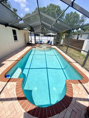 Una piscina climatizada