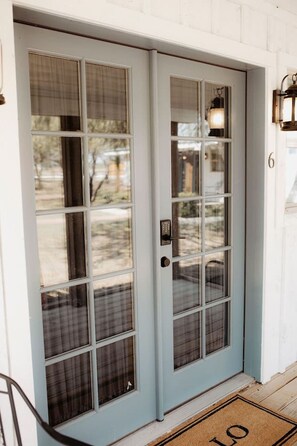 Exterior detail - Deerfield Countryside Cabin #1 (Waco)