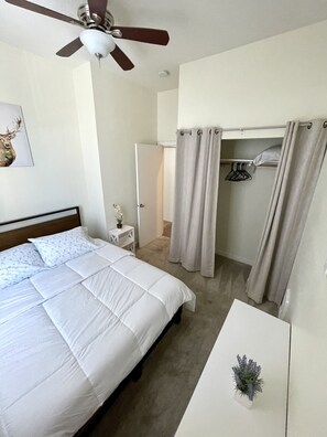 2 bedrooms, iron/ironing board, WiFi, bed sheets
