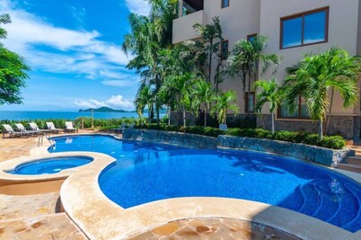 Playa Hermosa Beachfront 3BR Condo • Ocean View • Pool Access • 2nd Floor • Sol y Mar 4B