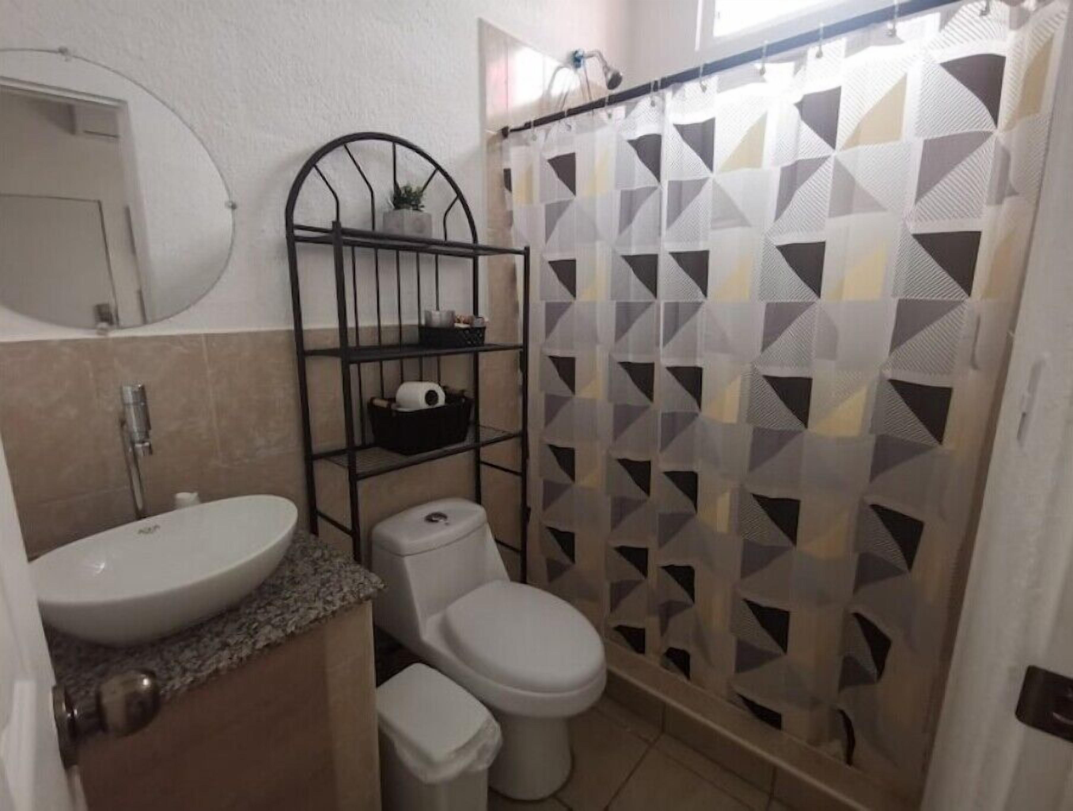 Towels, soap, shampoo, toilet paper