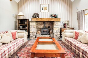 TV connectée, cheminée