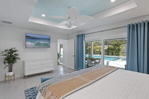 4 bedrooms, iron/ironing board, travel crib, WiFi