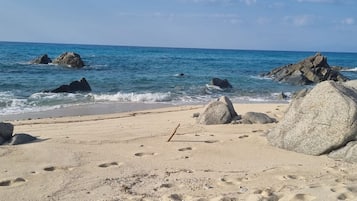 Vlak bij het strand