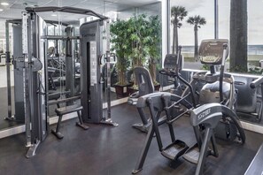 Fitness facility - Ormond Beach | Ocean Breeze Escape | Beachfront & Resort Pools (Ormond Beach)