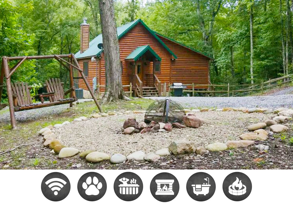 Margaret Hollow: Pet Friendly, Free Attraction Tickets, Hot Tub, Fire Pit & Great View
