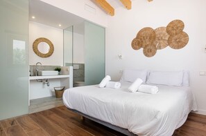 1 makuuhuone, silitysrauta/-lauta, vauvan matkasänky, ilmainen Wi-Fi