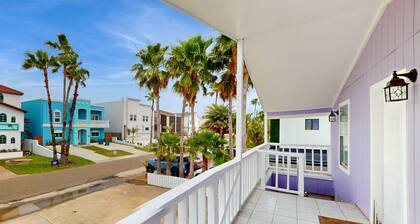 Charming coastal escape with balcony, patio, & firepit - steps to the beach
