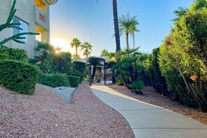 Property grounds - Inviting mountain-view condo with balcony - hot tub, heated pool & golf on-site (Scottsdale)