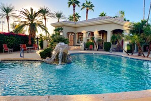 Una piscina riscaldata