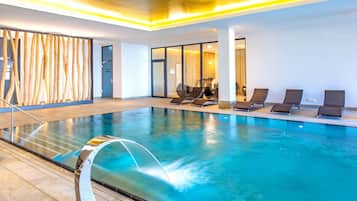 Indoor pool, a heated pool