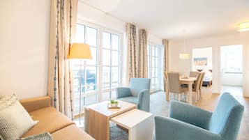 TV, DVD player, stereo